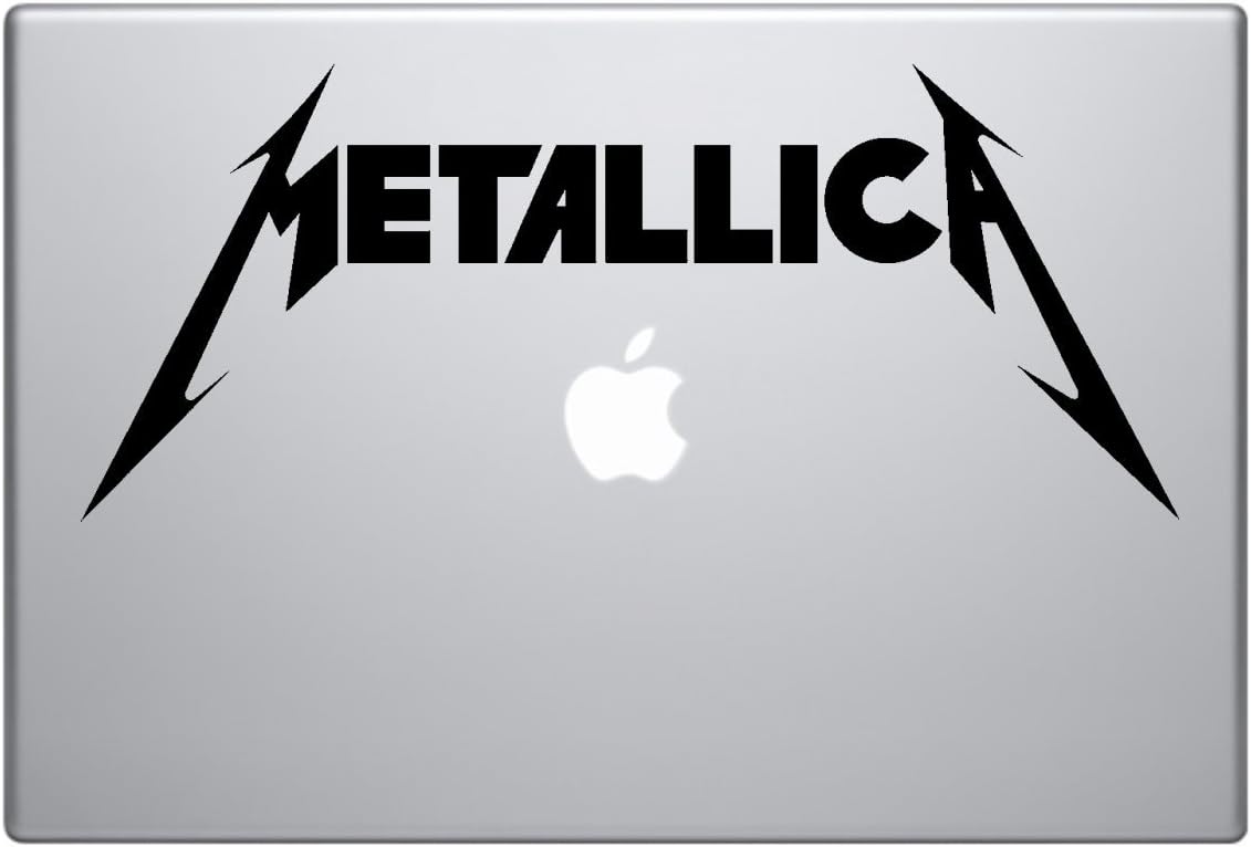 Metallica American Hard rock Metal band Logo Album cover silhouette car truck laptop window decal sticker (10" inches black)