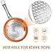 SHINEURI 1.5 qt Copper Saucepan, Mini Saute Pan with Lid - Cooking for Soup, Stew, Sauce, Pasta & Reheat Food, Compatible for Induction, Gas, Electric & Stovetops, Perfect for 1-2 Person Meal