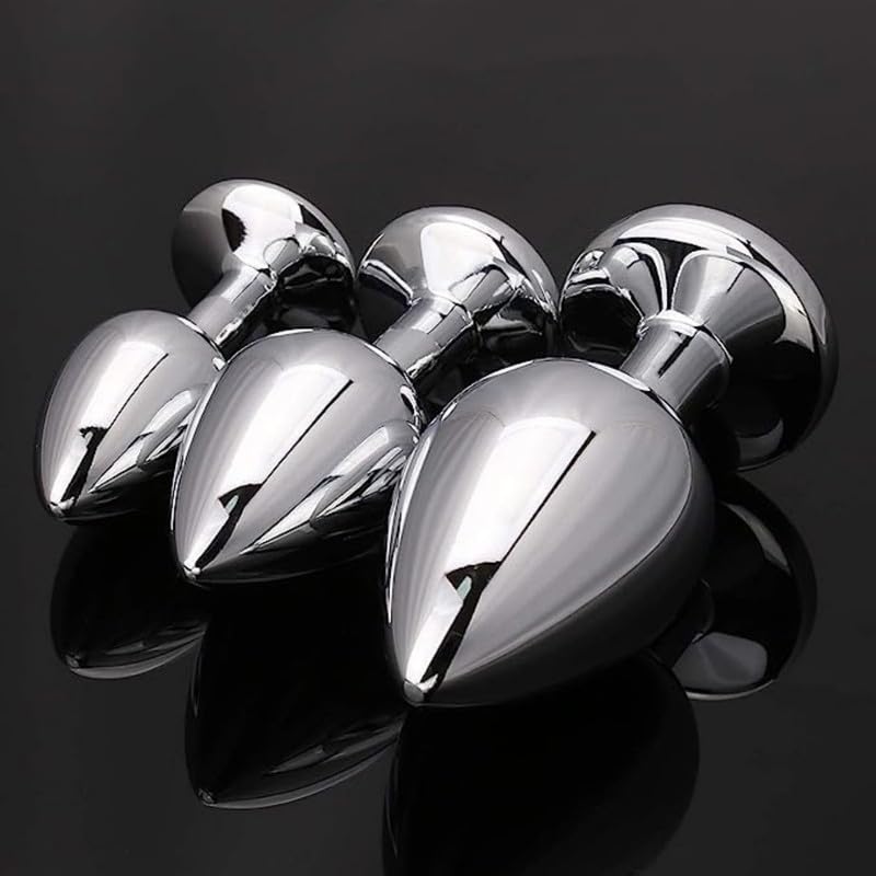3pcs Stainless Steel Hip Circular Trainers with Different Colored Diamonds & Metal photo 2