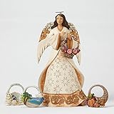 Jim Shore Seasonal Angel Figurine with Four Baskets