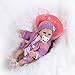 Nicery Reborn Baby Doll Soft Simulation Silicone Vinyl 18inch 45cm Lifelike Boy Girl Toy Red Pillow Eyes Open