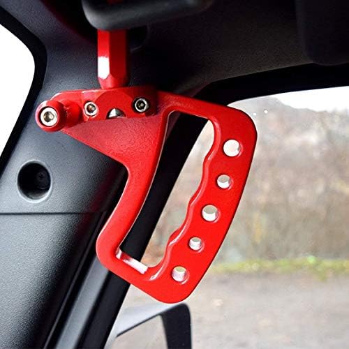 IBACP Red Aluminum Grab Bar Front Grab Handle Jeep Wrangler JK JKU 2007-2017