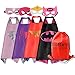 RioRand Satin Cape 4 Pack Cartoon Dress Up Costume with Felt Mask and Exclusive Bag(Girls)