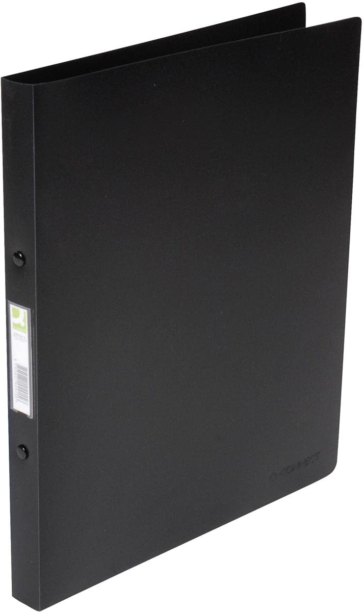 Q-Connect Ring Binder Pack of 12 / A4 4-Ring 16 mm / Black Transparent / Polypropylene / 22 mm Spine — image 1