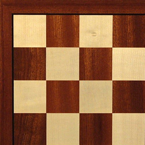 17 in. Sapele &amp; Maple Veneer Chess Board
