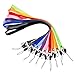 Neck Lanyards 10 Pack - Enhanced Model Hook and Quick Release Tether - Ideal for ID Badges, Keys, Whistle, etc. - Strong Nylon Material - 10 Colors - One Size Fits All