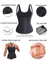 Eleady - Corsé para entrenamiento de cintura, para pérdida de peso, con correas ajustables