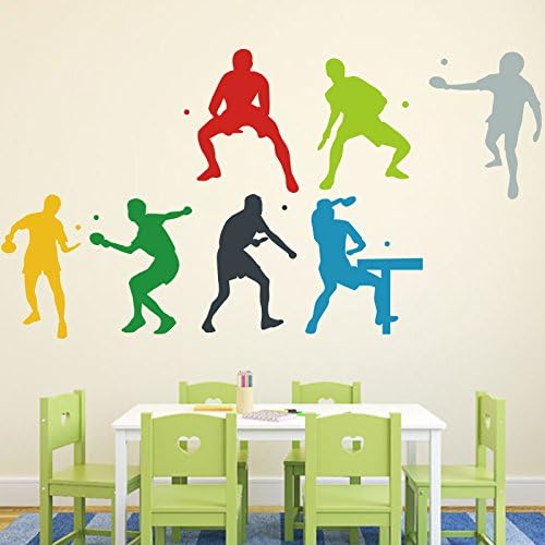 HCCY Table Tennis Room training room wall sticker stadium stationery stores fitness room decorated wall motion chart, table tennis.