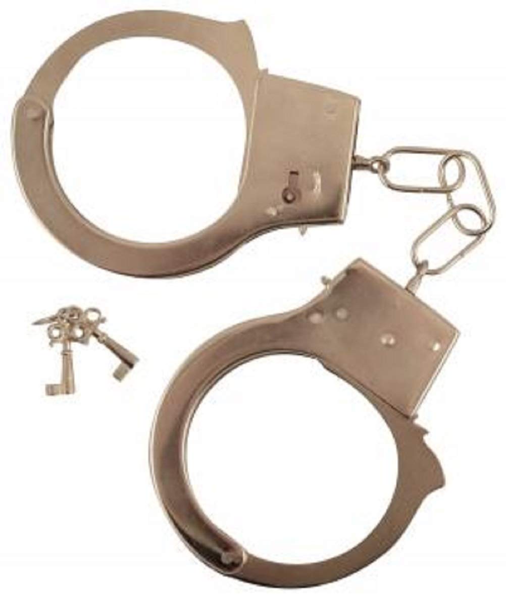 Handcuffs Metal Adult Use On (Costume Accessory)