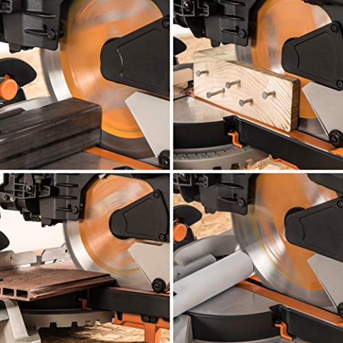 Evolution Power Tools R255SMSDB 10" Multi-Material Double Bevel Sliding Compound Miter Saw - Thumbnail 3