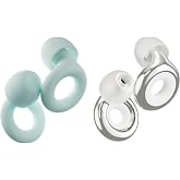 Loop Earplugs Day &amp; Night Plus Bundle (2-Pack) Loop Quiet 2 Plus | Reusable Ear Plugs for Sleep, Focus, Noise Sensitivity, Music, Events &amp; More | 24 dB/18 dB Noise Reduction