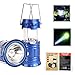 3-in-1 Rechargeable Solar Ultra Bright Led Camping Lantern & Portable Outdoor Survival Lamp for Fishing ,Emergency,Hurricanes,Hiking,Hunting,Storm (Blue)