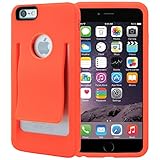 iPhone 6 Plus Case, iPhone 6s Plus Case, CellJoy [SLiM CLiP] Hybrid Case [Built in Belt Clip] [TPU] (Orange) Protective Cover Skin