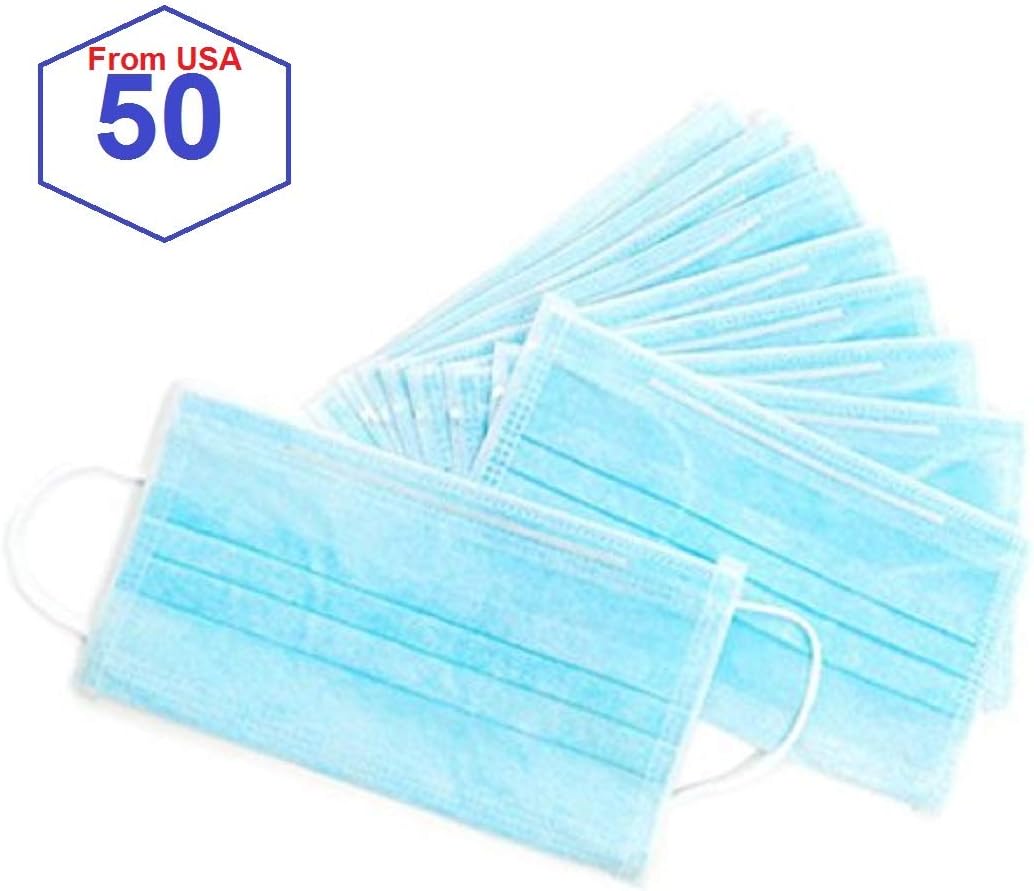 MASAT 50/100/200 pcs Disposable Earloop Face Mask AntiSmog Ear Loop Mask