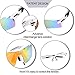 FiveBox Polarized U.V Protection Sports Glasses ,Cycling Wrap Sunglasses Goggle with 5 Interchangeable Lenses Unbreakable for Riding Driving Fishing Running Golf And All Outdoor Activities With Retail Package-Black And White.