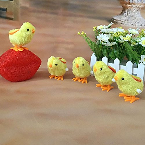 image for FORESTIME Wind Up A Chicken-Kids Clockwork Wind Up Hopping Toy Chick C