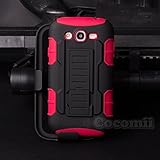 Cocomii Robot Armor Galaxy Grand Duos/Lite/Neo Case New [Heavy Duty] Premium Belt Clip Holster Kickstand Shockproof Bumper [Military Defender] Full Body Cover for Samsung Galaxy Grand Duos (R.Red)