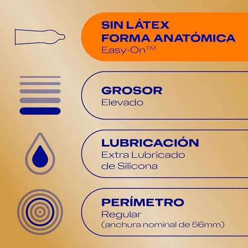 Preservativos Real Feel, sin látex, Pack 96 condones