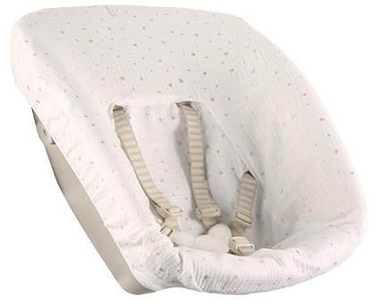 Bezug Stokke Tripp Trapp Newborn Set ? Weiß goldene Punkte