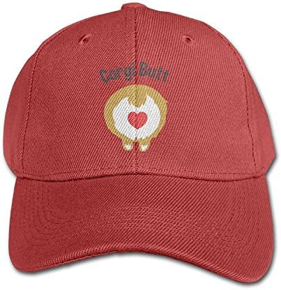 Qsjri NNNG Adjustable Baseball Caps Boy and Girl Welsh Corgi Butt Solid Color Hat