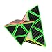 Twister.CK Pyramid Speed Cube Magic Cube Brain Teasers Puzzles with Carbon Fiber Sticker