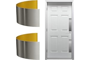 KOSHKA 2pc. Door Push Plate Peel and Stick Pet Scratch Plate (Stainless Steel Finish)