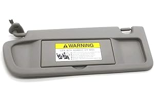 Driver Left Sun Visor FP2017D for 2006 2007 2008 2009 2010 2011 Honda Civic EX/LX/Sedan/SI Coupe, 83280-SNA-A01ZA Clear Gray