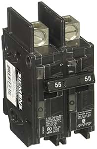 Siemens BQ2B055L 55-Amp Double Pole 120 / 240-Volt 10KAIC Lug In / Lug