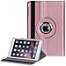 BENTOBEN iPad Mini Case, iPad Mini 2 Case, iPad Mini 3 Case, PU Leather 360 Degree Rotating Stand Smart Cover Auto Sleep/Wake Protective Case for iPad Mini 1 / iPad Mini 2 / iPad Mini 3, Rose Gold
