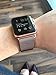 Milanese Loop For Apple Watch 38mm , Smooth Stainless Steel Band Freely Fully Magnetic Closure Clasp Metal Strap Replacement Bracelet for IWatch Series 3/2/1 Nike+ Sport and Edition (Rose Gold)