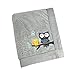 Koala Baby Super Soft Cuddle Plush Baby Blanket, Owl Be Cherished, Grey/Charcoal/Yellow