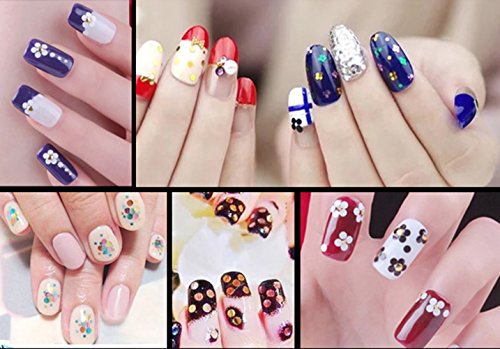 WOKOTO 12 Box 1mm 2mm 3mm Mixed Color And Size Confetti Nails Shiny Round Ultrathin Sequins Nail Art Decoration Set