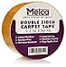 Double Sided Rug Tape - Hardwood Floors, Carpet, Area Rugs, Tile (2.5 Inch , 30 Yards)