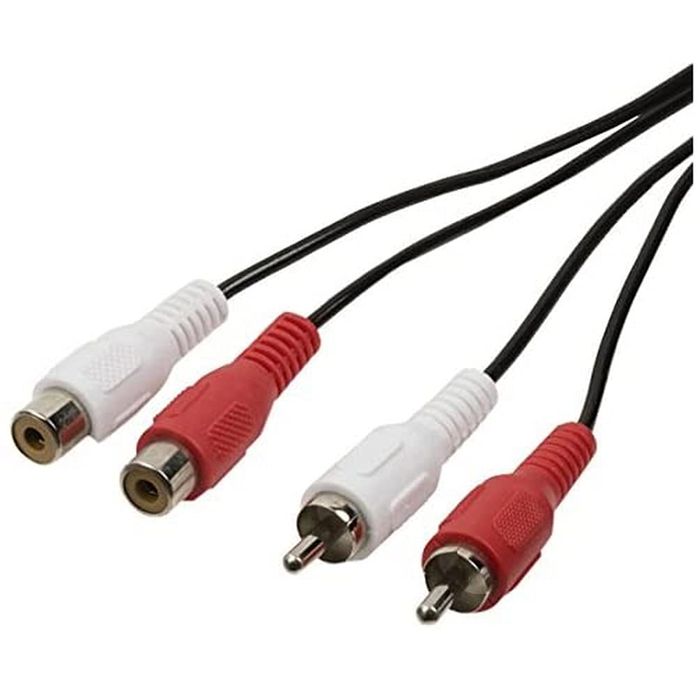 Valueline VLAB24205B50 Stereo Audio Extension Cable 2 X RCA Male to Female 5 m Black