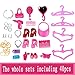 Ebuddy 5 pcs Party Dress/40 pcs Accessories/10 pair Shoes Mini Doll Clothes Set For Barbie Doll