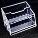 MaxGear Clear Acrylic Business Card Holder 2 Pocket Business Card Display Plastic Business Card Stand Holder Desktop Multi Business Card Holder with 120 Card Capacity,3 Pack