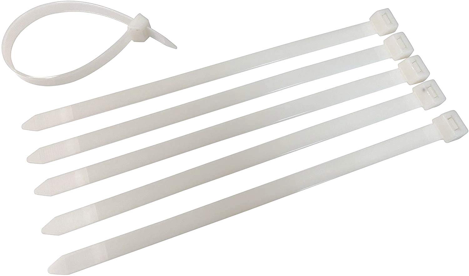 Heavy Duty Cable Zip Ties 12mmx290mm, Ultra Strong Nylon Cable Ties Industrial Grade with 110KG Tensile Strength (50, Natural)