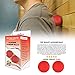 Physix Gear Sport Lacrosse Ball Set of 2 - Best Deep Tissue Massage Balls for Trigger Points, Plantar Fasciitis Neck & Back Pain - Roller for Rehab, Acupressure Foot Reflexology & Myofascial (RED 2PK)