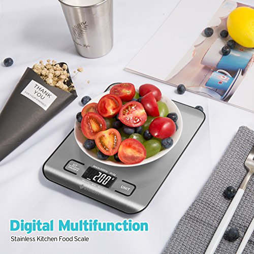 Etekcity Digital Kitchen Scale Multifunction Food Scale, 11 lb 5 kg
