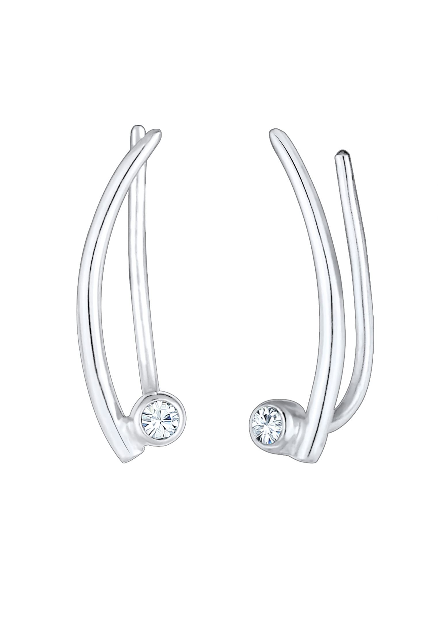 Elli Earrings Elli Earrings Ear Jacket Ear Cuff Crystals 925 Sterling Silver