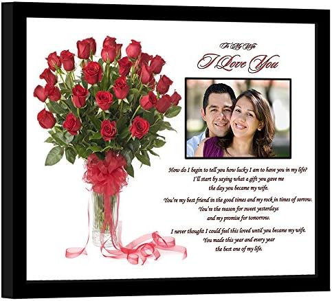 Poetry Gifts I Love You Wife Gift From Husband Anniversary Birthday Add Photo