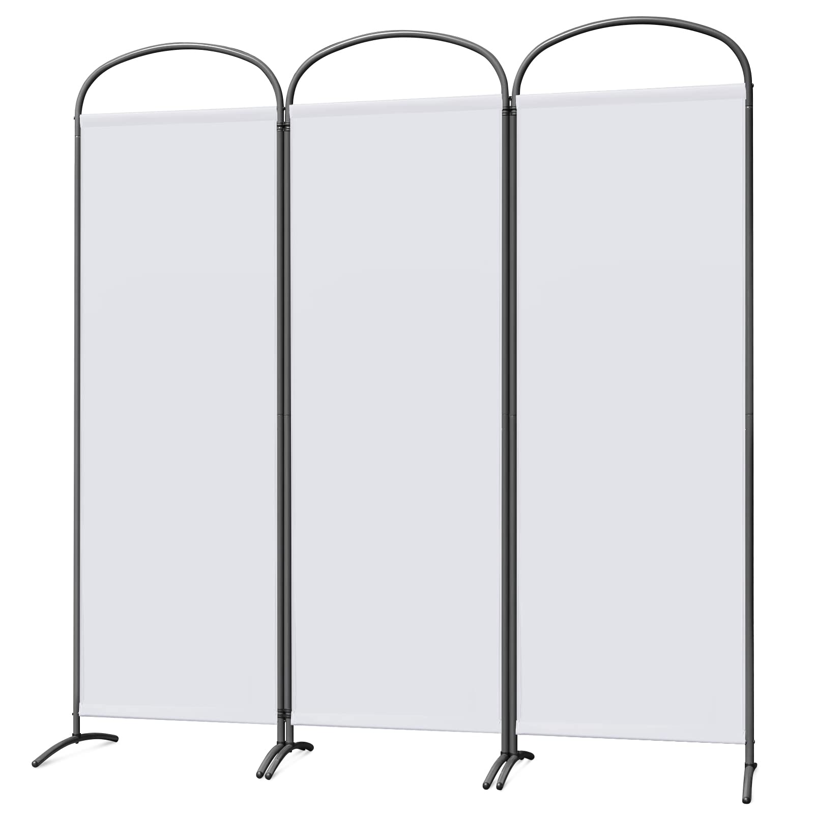 Angel Living Paravent 3 Panels Room Divider Protective Screen Wall Room Partition for Offices, Balcony, Bedroom, Outdoor Garden 168 x 182 cm Natural