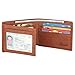 RFID Blocking Cowhide Leather Wallet for Men with 2 ID Windows(California Desert)