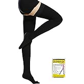 Beister 20-30 mmHg Compression Stockings for Women & Men, Closed Toe Medical Thigh High Compression Socks, Graduated Support Hoses for Varicose Veins, Edema, DVT, Flight