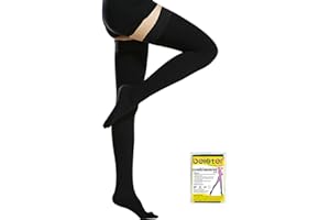 Beister 20-30 mmHg Compression Stockings for Women & Men, Medical Closed Toe Thigh High Socks Graduated Support for Varicose Veins, Edema, Flight