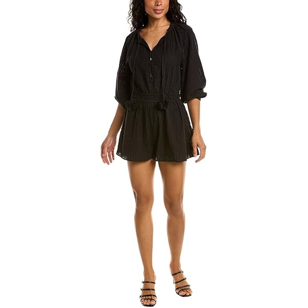 Amazon.com: Poupette St Barth Women's Anaik Romper, Blue