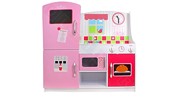 Mega gran cocina de madera con nevera y horno : Amazon.es ...