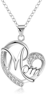 open heart mom necklace