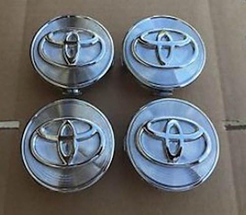 Set Of 4 Silver Chrome Lines Wheel Hub Caps 62Mm Center Wheels Emblem Cap