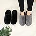 HOMOSEAL Women's Slippers Washable Closed Toe Ultra Lightweight Cotton Indoor Slipper, Grey, M/US 9-10/EUR 40-41